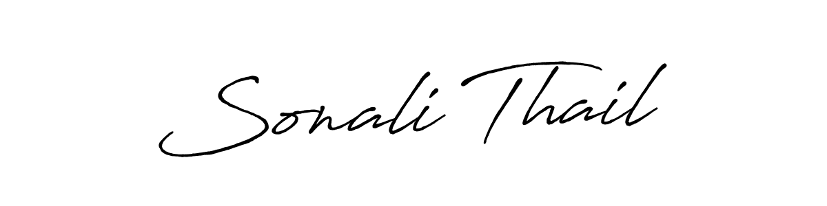 Check out images of Autograph of Sonali Thail name. Actor Sonali Thail Signature Style. Antro_Vectra_Bolder is a professional sign style online. Sonali Thail signature style 7 images and pictures png