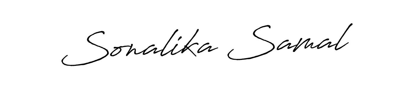 This is the best signature style for the Sonalika Samal name. Also you like these signature font (Antro_Vectra_Bolder). Mix name signature. Sonalika Samal signature style 7 images and pictures png