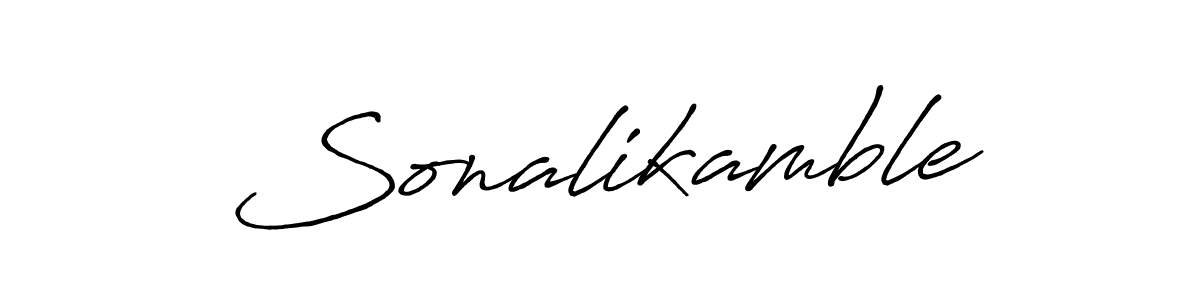 It looks lik you need a new signature style for name Sonalikamble. Design unique handwritten (Antro_Vectra_Bolder) signature with our free signature maker in just a few clicks. Sonalikamble signature style 7 images and pictures png