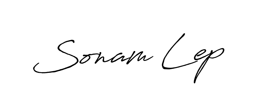 Make a beautiful signature design for name Sonam Lep. Use this online signature maker to create a handwritten signature for free. Sonam Lep signature style 7 images and pictures png