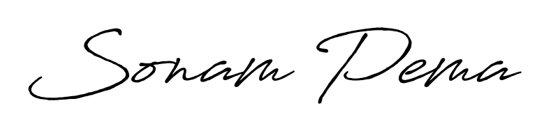 Create your official email sign-off with Sonam Pema name in Antro_Vectra_Bolder style. Crisp, clean, and perfectly legible across all screens. Sonam Pema signature style 7 images and pictures png