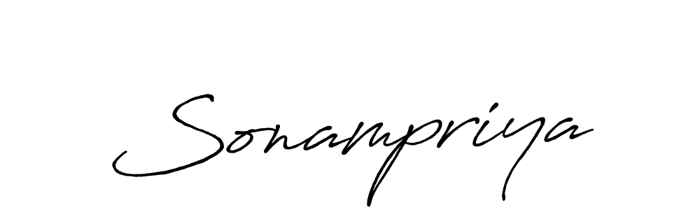 Make a beautiful signature design for name Sonampriya. With this signature (Antro_Vectra_Bolder) style, you can create a handwritten signature for free. Sonampriya signature style 7 images and pictures png