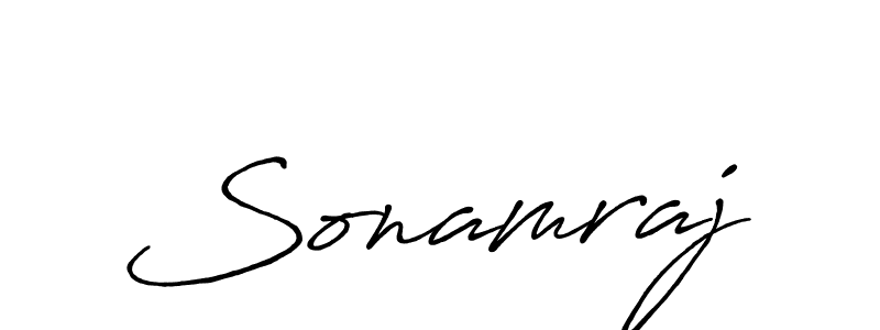 Design your own signature with our free online signature maker. With this signature software, you can create a handwritten (Antro_Vectra_Bolder) signature for name Sonamraj. Sonamraj signature style 7 images and pictures png