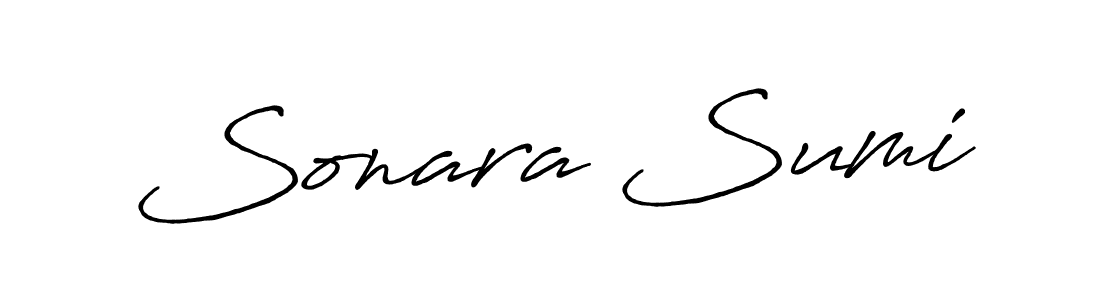 Make a beautiful signature design for name Sonara Sumi. Use this online signature maker to create a handwritten signature for free. Sonara Sumi signature style 7 images and pictures png