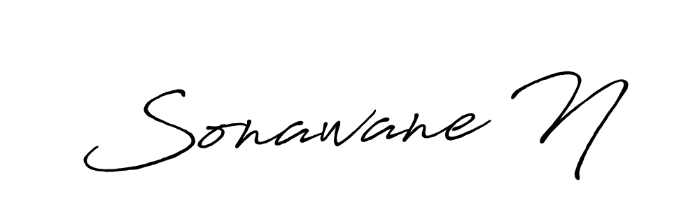 Sonawane N stylish signature style. Best Handwritten Sign (Antro_Vectra_Bolder) for my name. Handwritten Signature Collection Ideas for my name Sonawane N. Sonawane N signature style 7 images and pictures png