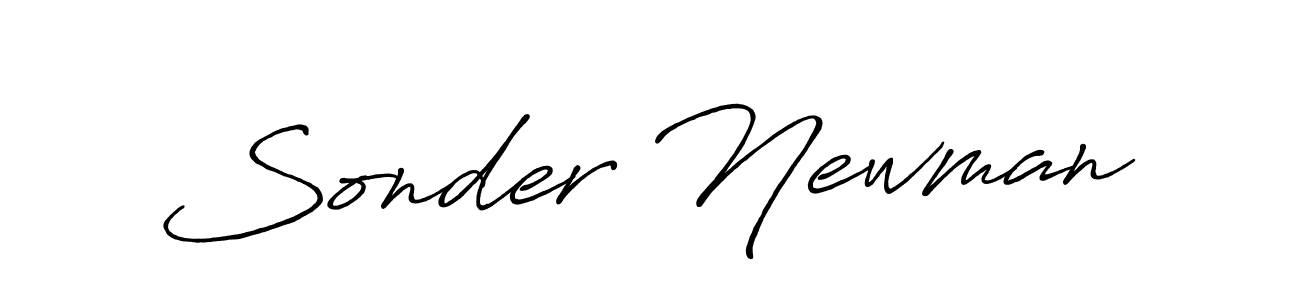 Make a beautiful signature design for name Sonder Newman. Use this online signature maker to create a handwritten signature for free. Sonder Newman signature style 7 images and pictures png