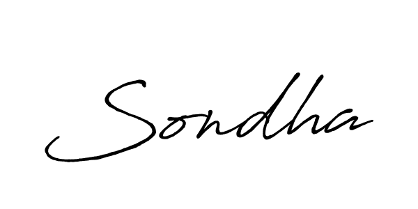 Also we have Sondha name is the best signature style. Create professional handwritten signature collection using Antro_Vectra_Bolder autograph style. Sondha signature style 7 images and pictures png