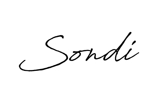 How to make Sondi signature? Antro_Vectra_Bolder is a professional autograph style. Create handwritten signature for Sondi name. Sondi signature style 7 images and pictures png