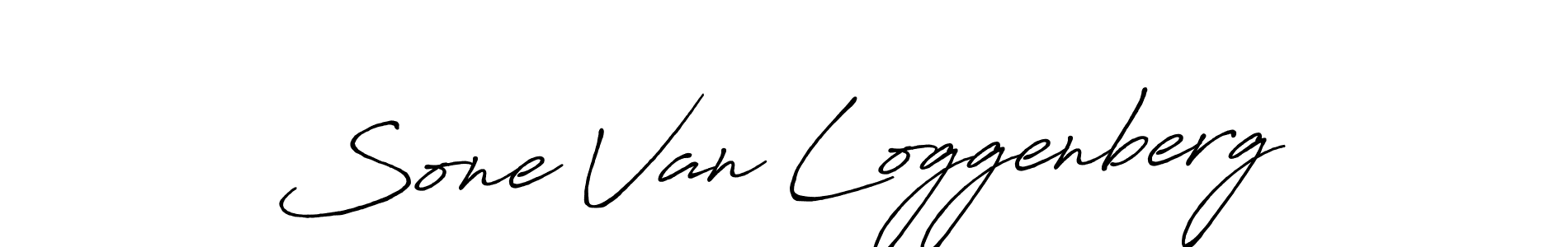 Design your own signature with our free online signature maker. With this signature software, you can create a handwritten (Antro_Vectra_Bolder) signature for name Sone Van Loggenberg. Sone Van Loggenberg signature style 7 images and pictures png