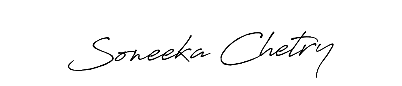 Once you've used our free online signature maker to create your best signature Antro_Vectra_Bolder style, it's time to enjoy all of the benefits that Soneeka Chetry name signing documents. Soneeka Chetry signature style 7 images and pictures png
