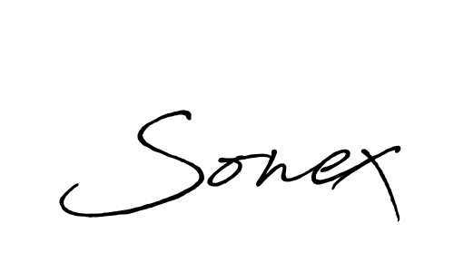 The best way (Antro_Vectra_Bolder) to make a short signature is to pick only two or three words in your name. The name Sonex include a total of six letters. For converting this name. Sonex signature style 7 images and pictures png