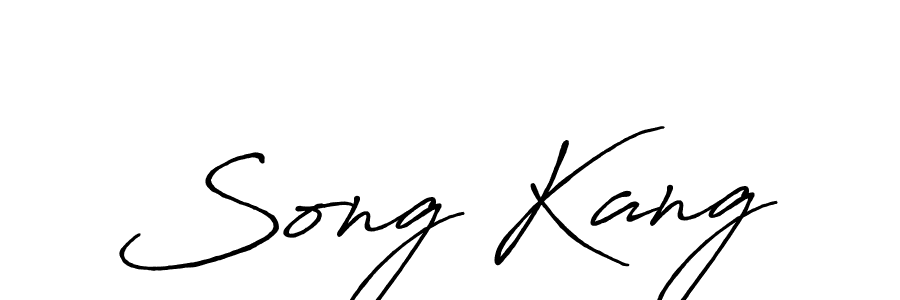 Song Kang stylish signature style. Best Handwritten Sign (Antro_Vectra_Bolder) for my name. Handwritten Signature Collection Ideas for my name Song Kang. Song Kang signature style 7 images and pictures png