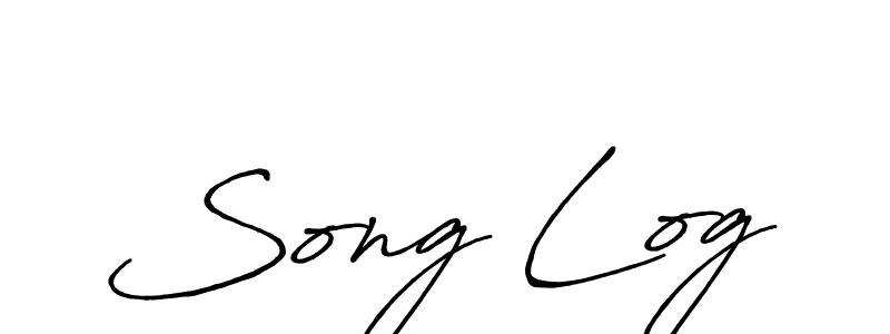 How to make Song Log signature? Antro_Vectra_Bolder is a professional autograph style. Create handwritten signature for Song Log name. Song Log signature style 7 images and pictures png