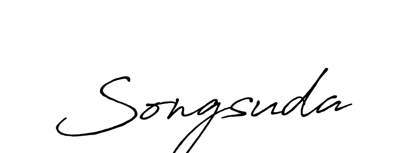 How to make Songsuda signature? Antro_Vectra_Bolder is a professional autograph style. Create handwritten signature for Songsuda name. Songsuda signature style 7 images and pictures png