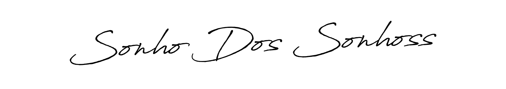 This is the best signature style for the Sonho Dos Sonhoss name. Also you like these signature font (Antro_Vectra_Bolder). Mix name signature. Sonho Dos Sonhoss signature style 7 images and pictures png