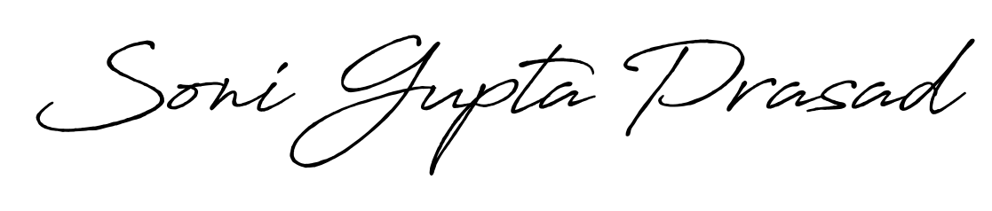 Make a beautiful signature design for name Soni Gupta Prasad. With this signature (Antro_Vectra_Bolder) style, you can create a handwritten signature for free. Soni Gupta Prasad signature style 7 images and pictures png