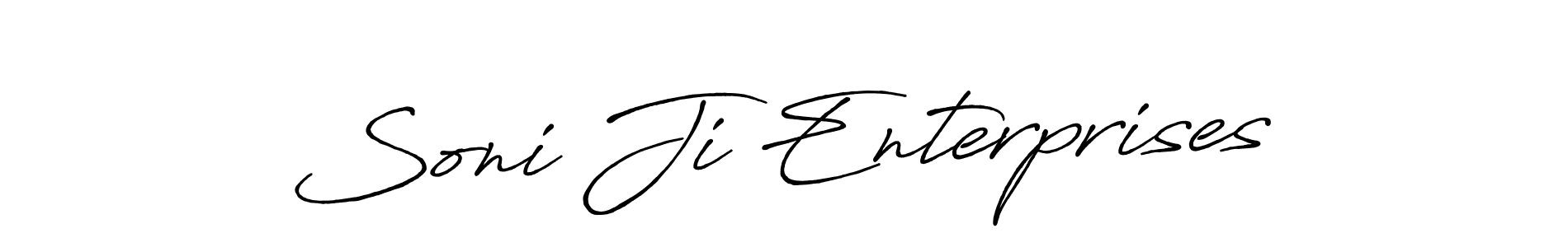 You can use this online signature creator to create a handwritten signature for the name Soni Ji Enterprises. This is the best online autograph maker. Soni Ji Enterprises signature style 7 images and pictures png