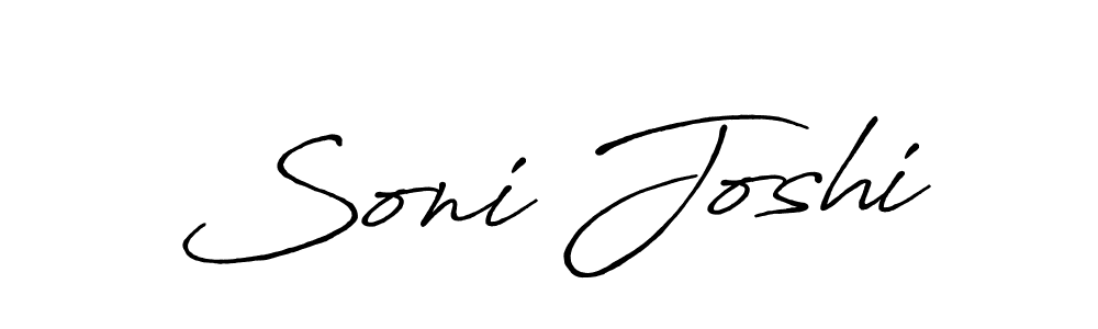 Design your own signature with our free online signature maker. With this signature software, you can create a handwritten (Antro_Vectra_Bolder) signature for name Soni Joshi. Soni Joshi signature style 7 images and pictures png