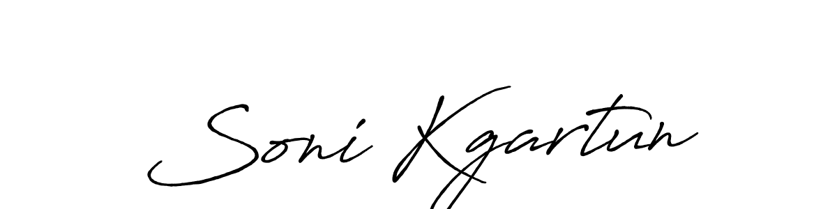 Make a beautiful signature design for name Soni Kgartun. With this signature (Antro_Vectra_Bolder) style, you can create a handwritten signature for free. Soni Kgartun signature style 7 images and pictures png