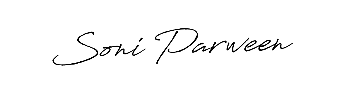 Antro_Vectra_Bolder is a professional signature style that is perfect for those who want to add a touch of class to their signature. It is also a great choice for those who want to make their signature more unique. Get Soni Parween name to fancy signature for free. Soni Parween signature style 7 images and pictures png