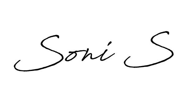 Make a short Soni S signature style. Manage your documents anywhere anytime using Antro_Vectra_Bolder. Create and add eSignatures, submit forms, share and send files easily. Soni S signature style 7 images and pictures png