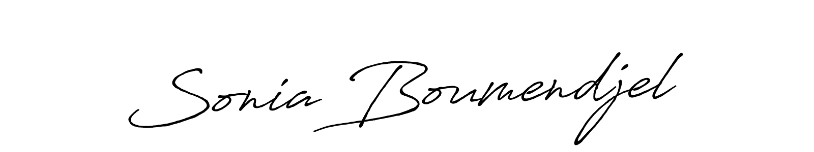 Check out images of Autograph of Sonia Boumendjel name. Actor Sonia Boumendjel Signature Style. Antro_Vectra_Bolder is a professional sign style online. Sonia Boumendjel signature style 7 images and pictures png
