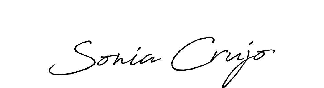 Use a signature maker to create a handwritten signature online. With this signature software, you can design (Antro_Vectra_Bolder) your own signature for name Sonia Crujo. Sonia Crujo signature style 7 images and pictures png