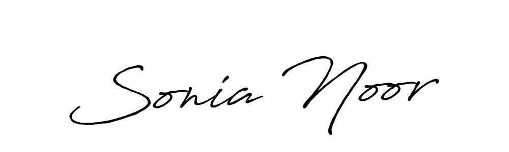 Create a beautiful signature design for name Sonia Noor. With this signature (Antro_Vectra_Bolder) fonts, you can make a handwritten signature for free. Sonia Noor signature style 7 images and pictures png