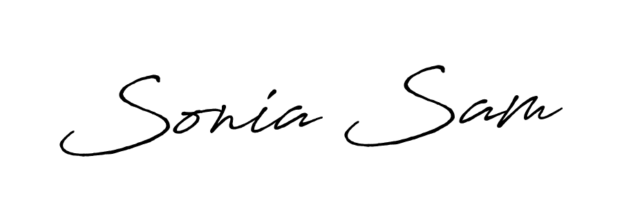 Create a beautiful signature design for name Sonia Sam. With this signature (Antro_Vectra_Bolder) fonts, you can make a handwritten signature for free. Sonia Sam signature style 7 images and pictures png