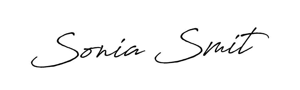 Make a beautiful signature design for name Sonia Smit. With this signature (Antro_Vectra_Bolder) style, you can create a handwritten signature for free. Sonia Smit signature style 7 images and pictures png