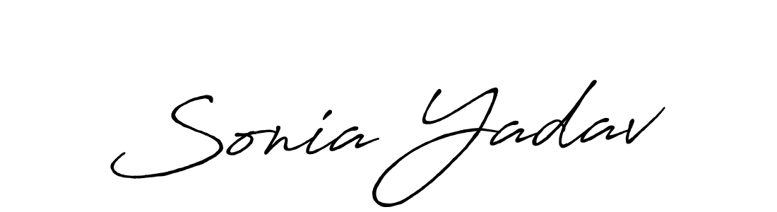 Antro_Vectra_Bolder is a professional signature style that is perfect for those who want to add a touch of class to their signature. It is also a great choice for those who want to make their signature more unique. Get Sonia Yadav name to fancy signature for free. Sonia Yadav signature style 7 images and pictures png