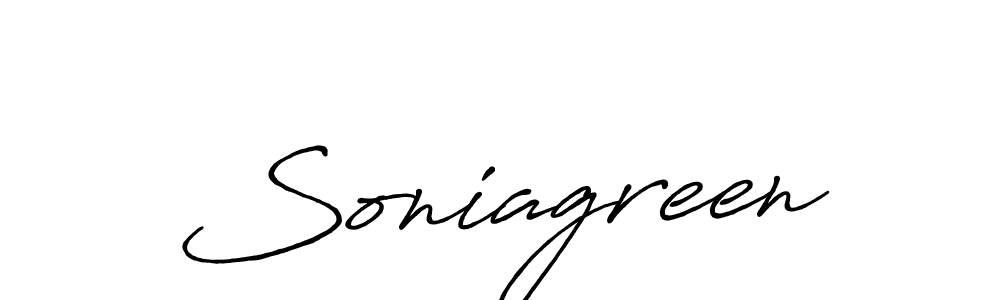 Use a signature maker to create a handwritten signature online. With this signature software, you can design (Antro_Vectra_Bolder) your own signature for name Soniagreen. Soniagreen signature style 7 images and pictures png