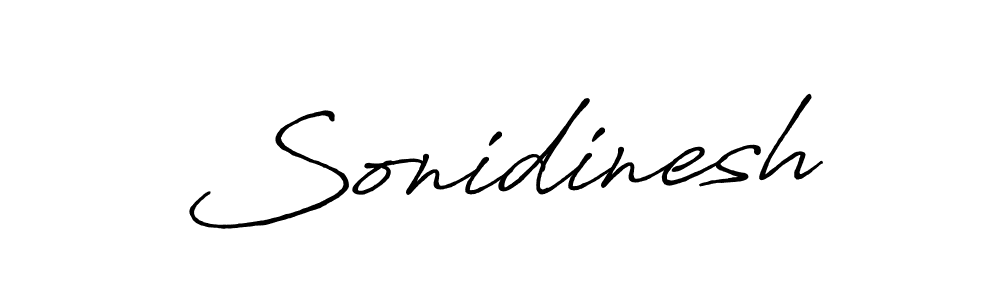 Use a signature maker to create a handwritten signature online. With this signature software, you can design (Antro_Vectra_Bolder) your own signature for name Sonidinesh. Sonidinesh signature style 7 images and pictures png