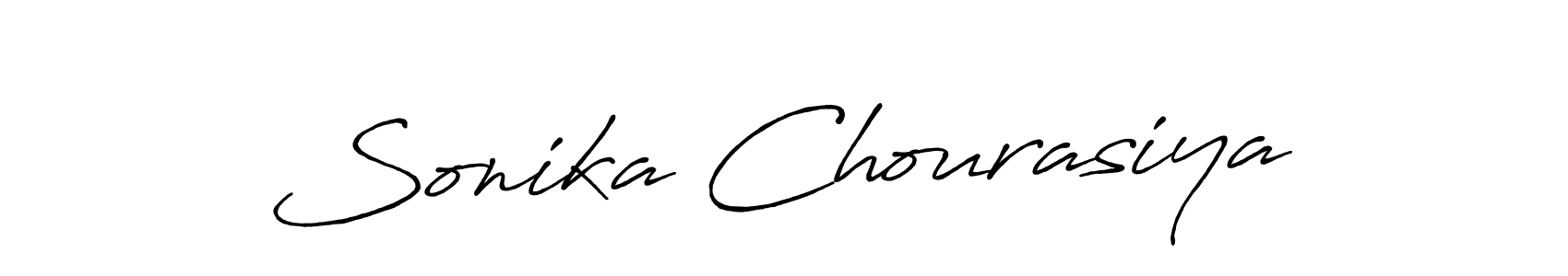 Antro_Vectra_Bolder is a professional signature style that is perfect for those who want to add a touch of class to their signature. It is also a great choice for those who want to make their signature more unique. Get Sonika Chourasiya name to fancy signature for free. Sonika Chourasiya signature style 7 images and pictures png