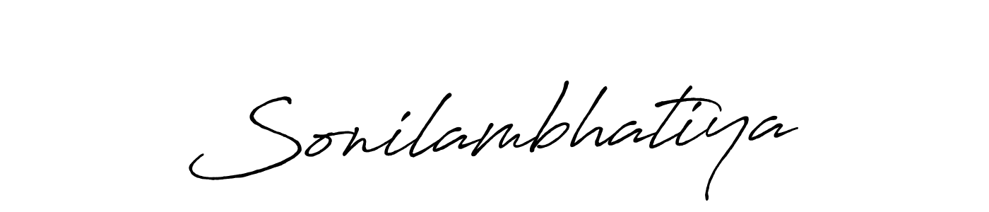 It looks lik you need a new signature style for name Sonilambhatiya. Design unique handwritten (Antro_Vectra_Bolder) signature with our free signature maker in just a few clicks. Sonilambhatiya signature style 7 images and pictures png