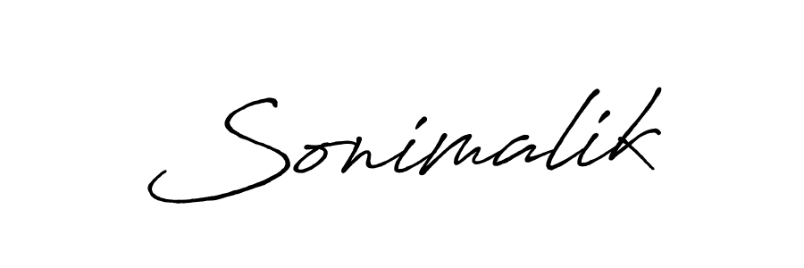 Once you've used our free online signature maker to create your best signature Antro_Vectra_Bolder style, it's time to enjoy all of the benefits that Sonimalik name signing documents. Sonimalik signature style 7 images and pictures png