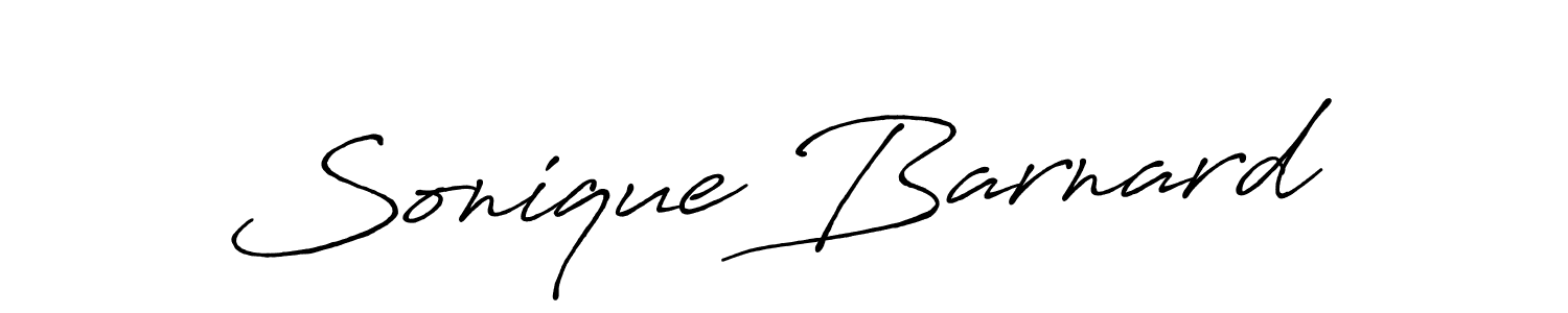 Create a beautiful signature design for name Sonique Barnard. With this signature (Antro_Vectra_Bolder) fonts, you can make a handwritten signature for free. Sonique Barnard signature style 7 images and pictures png
