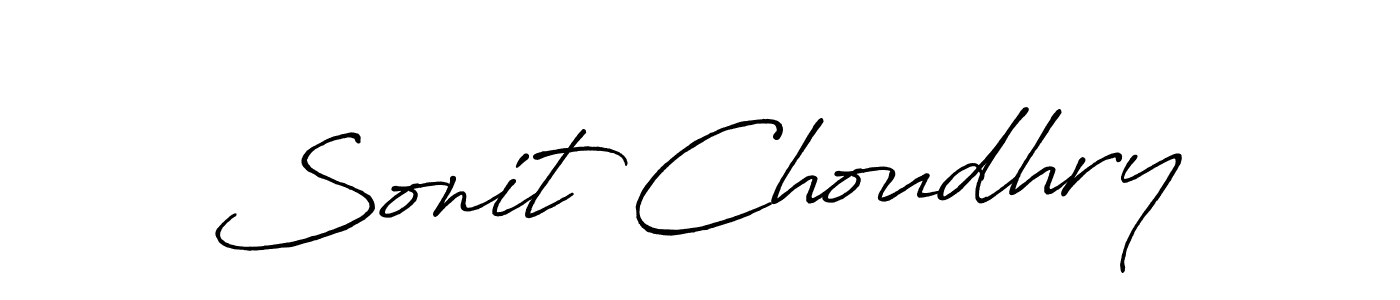 Also we have Sonit Choudhry name is the best signature style. Create professional handwritten signature collection using Antro_Vectra_Bolder autograph style. Sonit Choudhry signature style 7 images and pictures png