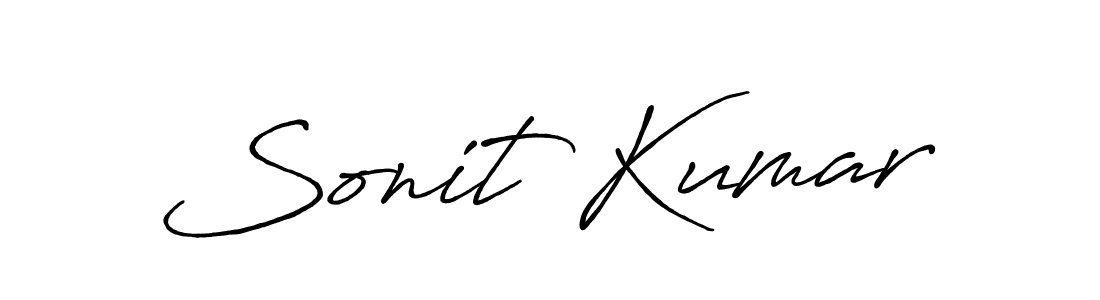 The best way (Antro_Vectra_Bolder) to make a short signature is to pick only two or three words in your name. The name Sonit Kumar include a total of six letters. For converting this name. Sonit Kumar signature style 7 images and pictures png