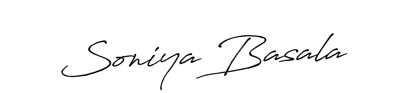 Antro_Vectra_Bolder is a professional signature style that is perfect for those who want to add a touch of class to their signature. It is also a great choice for those who want to make their signature more unique. Get Soniya Basala name to fancy signature for free. Soniya Basala signature style 7 images and pictures png