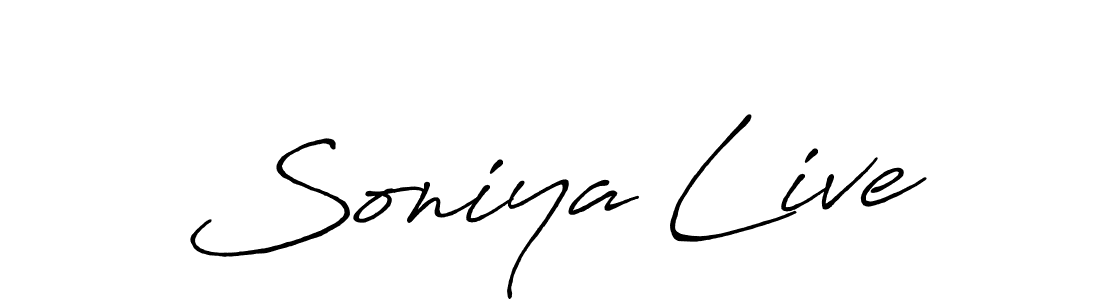 Soniya Live stylish signature style. Best Handwritten Sign (Antro_Vectra_Bolder) for my name. Handwritten Signature Collection Ideas for my name Soniya Live. Soniya Live signature style 7 images and pictures png