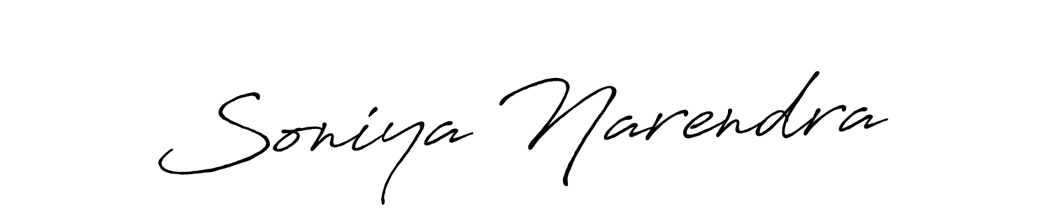 Similarly Antro_Vectra_Bolder is the best handwritten signature design. Signature creator online .You can use it as an online autograph creator for name Soniya Narendra. Soniya Narendra signature style 7 images and pictures png