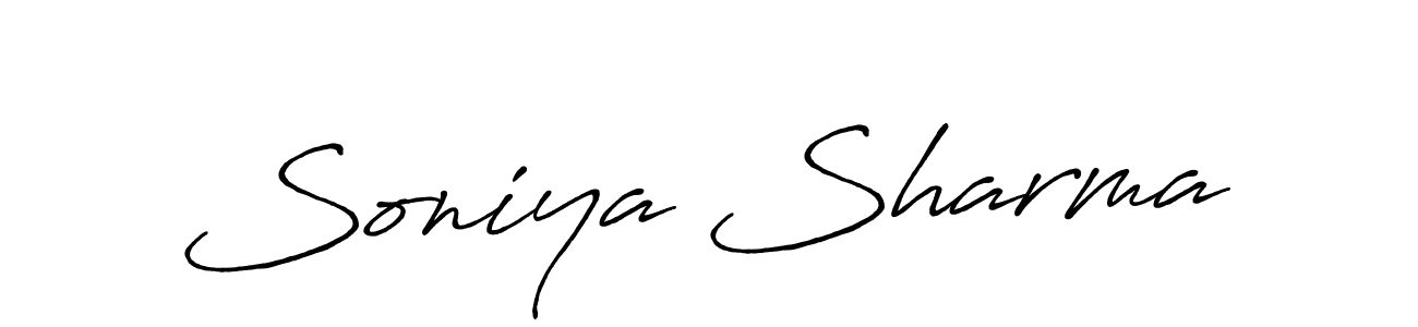 It looks lik you need a new signature style for name Soniya Sharma. Design unique handwritten (Antro_Vectra_Bolder) signature with our free signature maker in just a few clicks. Soniya Sharma signature style 7 images and pictures png