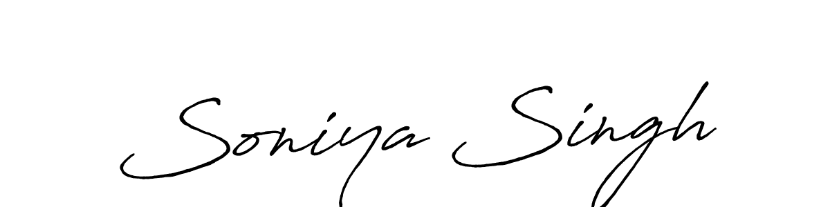 Antro_Vectra_Bolder is a professional signature style that is perfect for those who want to add a touch of class to their signature. It is also a great choice for those who want to make their signature more unique. Get Soniya Singh name to fancy signature for free. Soniya Singh signature style 7 images and pictures png