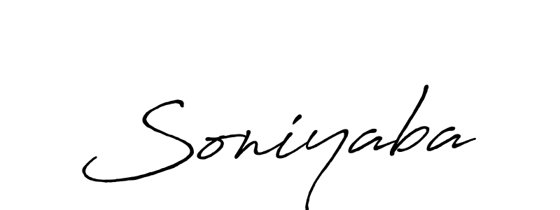 Soniyaba stylish signature style. Best Handwritten Sign (Antro_Vectra_Bolder) for my name. Handwritten Signature Collection Ideas for my name Soniyaba. Soniyaba signature style 7 images and pictures png