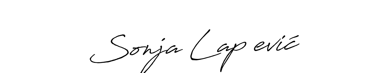 How to Draw Sonja Lapčević signature style? Antro_Vectra_Bolder is a latest design signature styles for name Sonja Lapčević. Sonja Lapčević signature style 7 images and pictures png