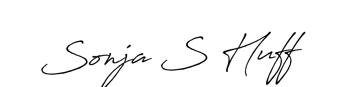 Use a signature maker to create a handwritten signature online. With this signature software, you can design (Antro_Vectra_Bolder) your own signature for name Sonja S Huff. Sonja S Huff signature style 7 images and pictures png