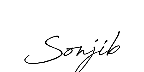 You should practise on your own different ways (Antro_Vectra_Bolder) to write your name (Sonjib) in signature. don't let someone else do it for you. Sonjib signature style 7 images and pictures png