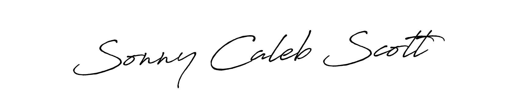 Make a beautiful signature design for name Sonny Caleb Scott. With this signature (Antro_Vectra_Bolder) style, you can create a handwritten signature for free. Sonny Caleb Scott signature style 7 images and pictures png