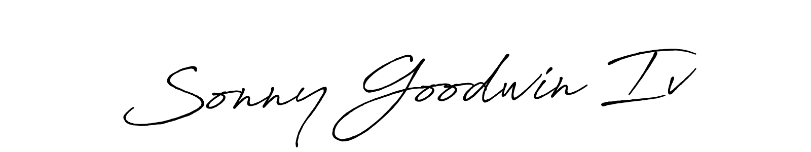 Create a beautiful signature design for name Sonny Goodwin Iv. With this signature (Antro_Vectra_Bolder) fonts, you can make a handwritten signature for free. Sonny Goodwin Iv signature style 7 images and pictures png